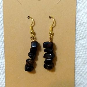 *3/$20* New Tiger's Eye Semi Precious Gem Stone Dangle earrings